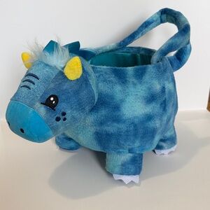 Blue Dragon Easter Basket or Plush Bag